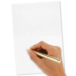 Hallmark Gold Butterfly On Pink Blank Note Cards, Box Of 8 -Hallmark Shop Gold Butterfly on Pink Blank Note Cards 1499CNT1125 03