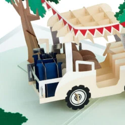 Hallmark Hope Your Day Is Good To A Tee Golf 3D Pop-Up Card -Hallmark Shop Golf Cart Pun Good Day 3D PopUp Card 5RZH1304 04