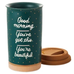 Hallmark Good Morning Ceramic Travel Mug, 12 Oz. -Hallmark Shop Good Morning Ceramic Travel Mug 1SNN1079 03