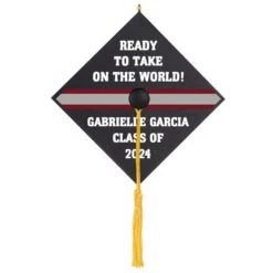 Hallmark Graduation Cap Text Personalized Ornament