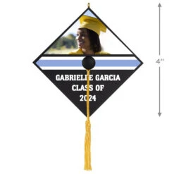 Hallmark Graduation Cap Text And Photo Personalized Ornament -Hallmark Shop Graduation Cap Text and Photo Personalized Keepsake Ornament 2499QHE2120B2 03
