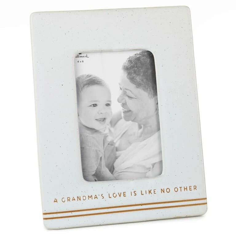Grandmas Love Like No Other Picture Frame, 4x6 Hallmark Grandmas Love Like No Other Picture Frame, 4x6 -Hallmark Shop Grandmas Love 4x6 Ceramic Picture Frame 1SNN1118 01