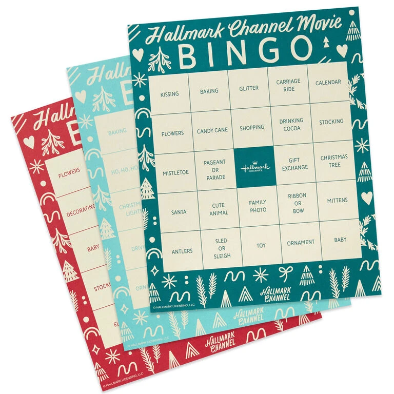 Hallmark Channel Movie Bingo Game Pad Hallmark Channel Movie Bingo Game Pad -Hallmark Shop Hallmark Channel Bingo TearOff Game Pad 1XKT3502 03
