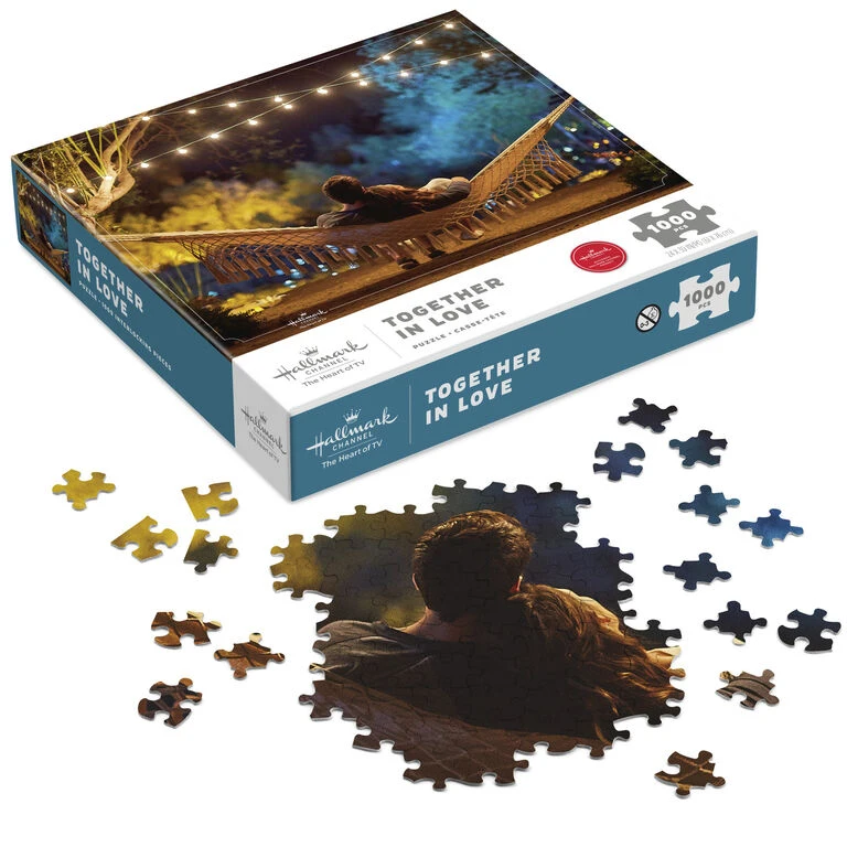 Hallmark Channel Together in Love 1000-Piece Puzzle Hallmark Channel Together In Love 1000-Piece Puzzle -Hallmark Shop Hallmark Channel Couple on Hammock 1000Piece Puzzle 1HKC2264 02