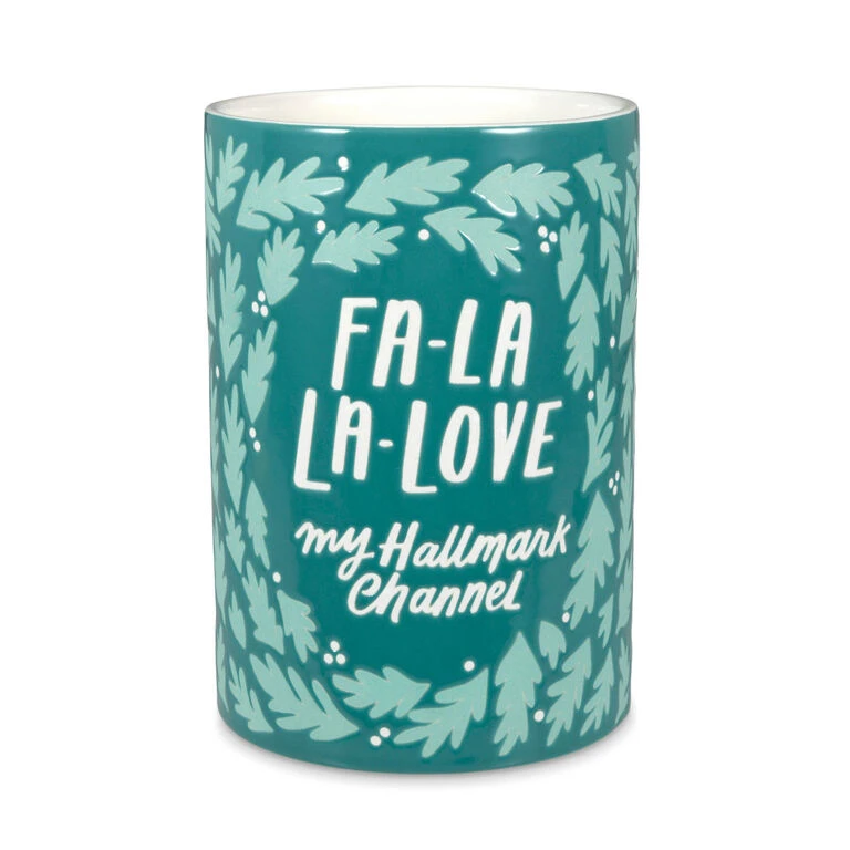 Hallmark Channel Fa-La-La-Love Ceramic Wine Chiller Hallmark Channel Fa-La-La-Love Ceramic Wine Chiller -Hallmark Shop Hallmark Channel FaLaLaLove Ceramic Wine Chiller 1XKT3524 01