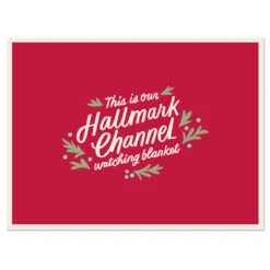 Hallmark Channel Red Oversized Blanket, 60x80 3 Hallmark Channel Red Oversized Blanket, 60x80 -Hallmark Shop Hallmark Channel FamilySized Blanket 1XKT3505 04