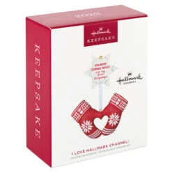 I Love Hallmark Channel! Ornament 3 I Love Hallmark Channel! Ornament -Hallmark Shop Hallmark Channel Red Mittens Keepsake Ornament 1599QGO2949 04