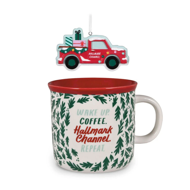 Hallmark Channel Red Truck Ornament and Mug, Set of 2 Hallmark Channel Red Truck Ornament And Mug, Set Of 2 -Hallmark Shop Hallmark Channel Red Truck Ornament and Mug Bundle 1XKT5096 01