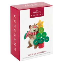 Hallmark Cute As A Button Ornament -Hallmark Shop Hamster With Button Tree Keepsake Ornament 1599QXR8259 04