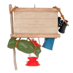 Hallmark Happy Camper Ornament -Hallmark Shop Happy Camper Sign and Gear Keepsake Ornament 1899QGO2917 06