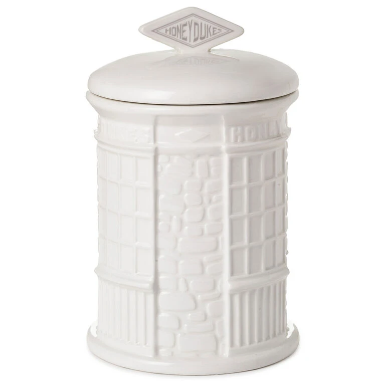 Harry Potter™ Honeydukes™ Treat Jar Hallmark Harry Potter™ Honeydukes™ Treat Jar -Hallmark Shop Harry Potter Honeydukes White Ceramic Jar With Lid 1HPO1050 05