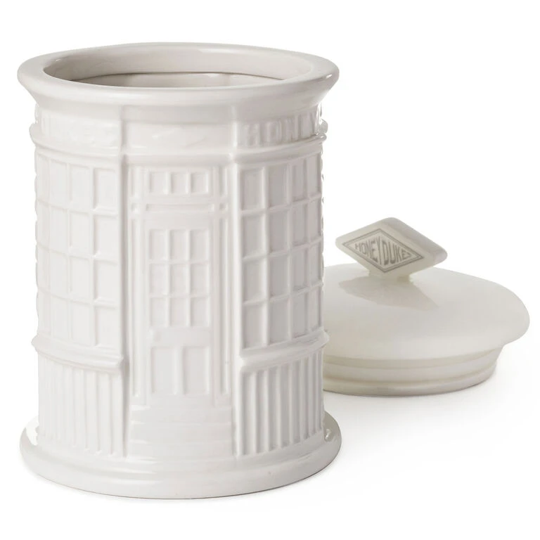 Harry Potter™ Honeydukes™ Treat Jar Hallmark Harry Potter™ Honeydukes™ Treat Jar -Hallmark Shop Harry Potter Honeydukes White Ceramic Jar With Lid 1HPO1050 06