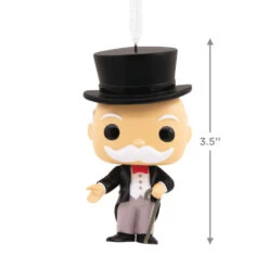 Hasbro® Mr. Monopoly Funko POP!® Hallmark Ornament 2 Hasbro® Mr. Monopoly Funko POP!® Hallmark Ornament -Hallmark Shop Hasbro Mr. Monopoly Funko POP Christmas Ornament 3HCM2311 03