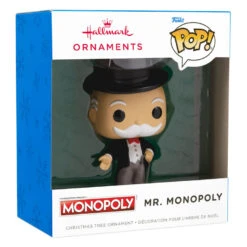Hasbro® Mr. Monopoly Funko POP!® Hallmark Ornament 3 Hasbro® Mr. Monopoly Funko POP!® Hallmark Ornament -Hallmark Shop Hasbro Mr. Monopoly Funko POP Christmas Ornament 3HCM2311 04