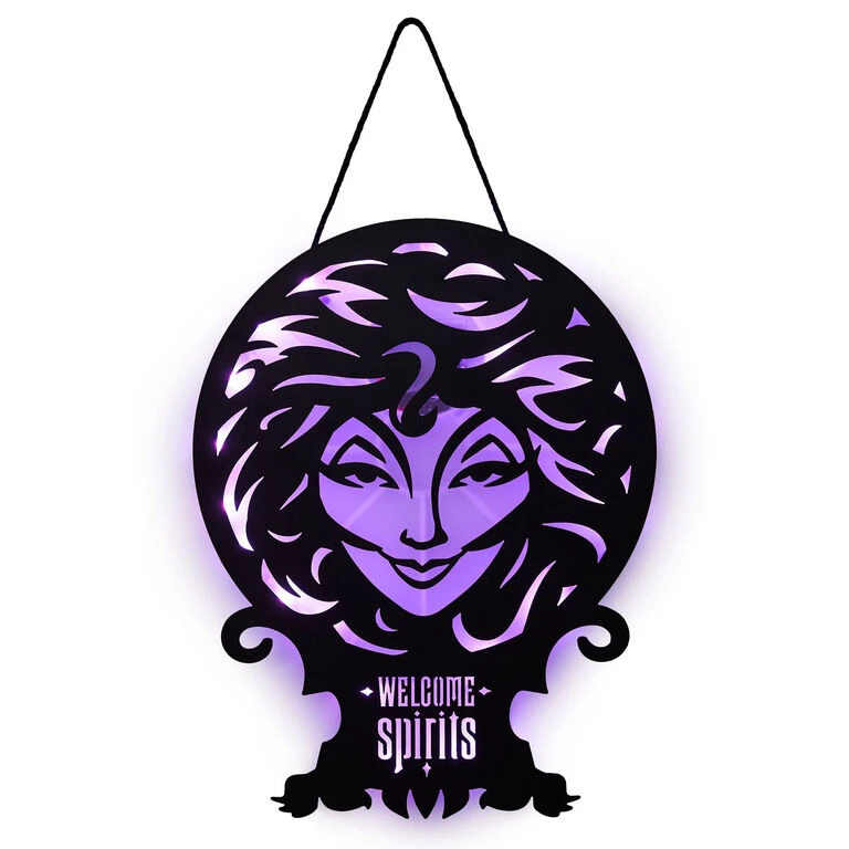 Disney The Haunted Mansion Madam Leota Lighted Hanging Sign, 11x16 Hallmark Disney The Haunted Mansion Madam Leota Lighted Hanging Sign, 11x16 -Hallmark Shop Haunted Mansion Madame Leota Metal Sign With Light 1HGN1503 04