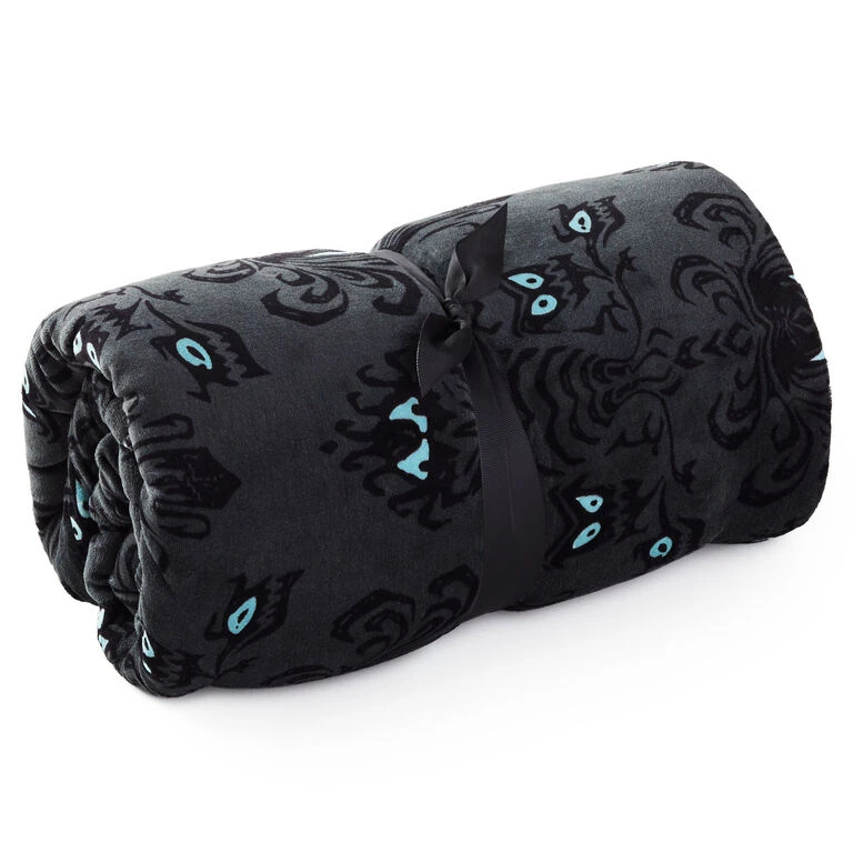 Disney The Haunted Mansion Glow-in-the-Dark Throw Blanket, 50x60 Hallmark Disney The Haunted Mansion Glow-in-the-Dark Throw Blanket, 50x60 -Hallmark Shop Haunted Mansion Wallpaper Pattern Fuzzy Blanket 1HGN1280 03