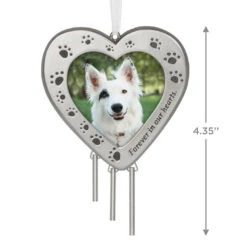 Hallmark Forever In Our Hearts Metal Photo Frame Pet Memorial Ornament 2 Hallmark Forever In Our Hearts Metal Photo Frame Pet Memorial Ornament -Hallmark Shop HeartShaped Pet Picture Frame Keepsake Ornament 1999QHX3087 03