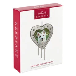 Hallmark Forever In Our Hearts Metal Photo Frame Pet Memorial Ornament 3 Hallmark Forever In Our Hearts Metal Photo Frame Pet Memorial Ornament -Hallmark Shop HeartShaped Pet Picture Frame Keepsake Ornament 1999QHX3087 04