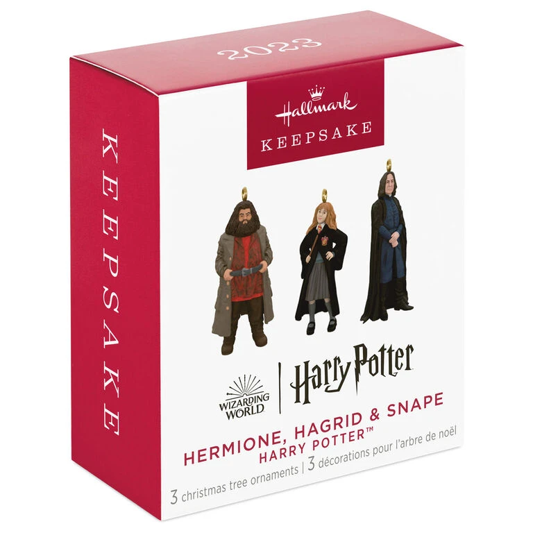 Mini Harry Potter™ Hermione™, Hagrid™ and Snape™ Metal Ornaments, Set of 3 Hallmark Mini Harry Potter™ Hermione™, Hagrid™ And Snape™ Metal Ornaments, Set Of 3 -Hallmark Shop Hermione Hagrid Snape Keepsake Ornaments 2999QXM9259 06