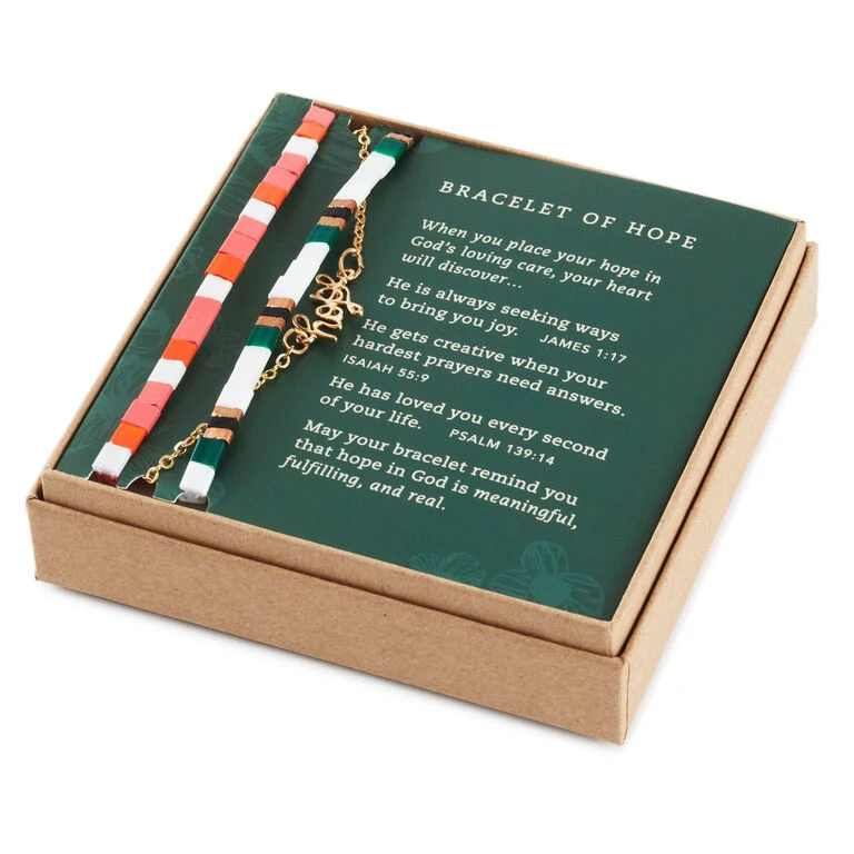 Bracelet of Hope Hallmark Bracelet Of Hope -Hallmark Shop Hope Gold Metal and Bead Bracelet in