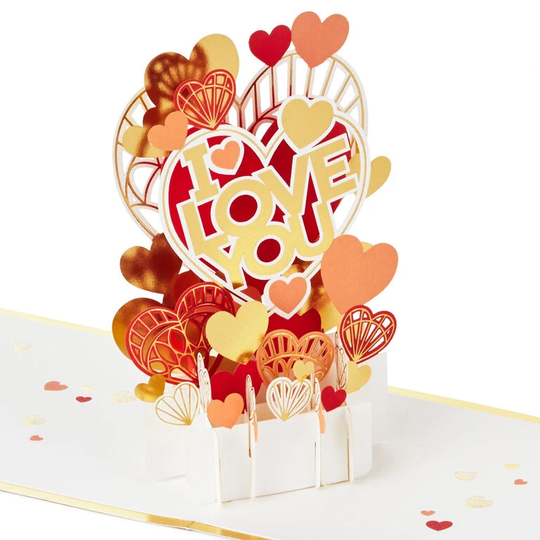 All My Love Hearts 3D Pop-Up Love Card Hallmark All My Love Hearts 3D Pop-Up Love Card -Hallmark Shop I Love You Hearts 3D PopUp Love Card 1299LAD2889 01