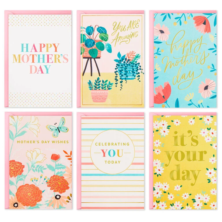 Illustrated Floral Assorted Mother's Day Cards, Pack of 36 Hallmark Illustrated Floral Assorted Mother's Day Cards, Pack Of 36 -Hallmark Shop Illustrated Floral Mothers Day Cards Assortment 5MAY1000 01