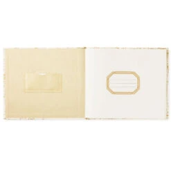 Hallmark Ivory And Gold Guest Book -Hallmark Shop Ivory and Gold Guest Book 1EDY3149 03
