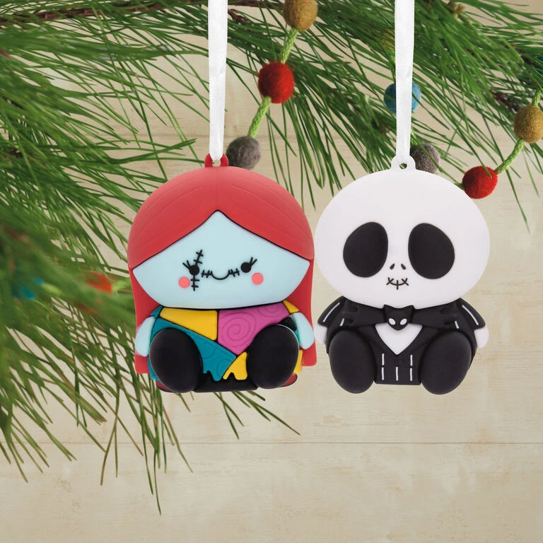 Better Together Disney Tim Burton's The Nightmare Before Christmas Jack and Sally Magnetic Hallmark Ornaments, Set of 2 Better Together Disney Tim Burton's The Nightmare Before Christmas Jack And Sally Magnetic Hallmark Ornaments, Set Of 2 -Hallmark Shop Jack Skellington and Sally Christmas Ornaments 3HCM2400 02