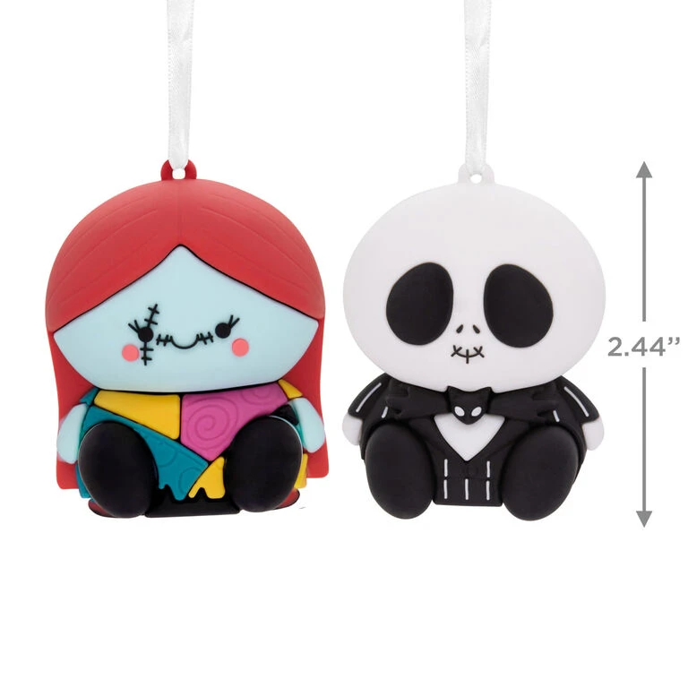 Better Together Disney Tim Burton's The Nightmare Before Christmas Jack and Sally Magnetic Hallmark Ornaments, Set of 2 Better Together Disney Tim Burton's The Nightmare Before Christmas Jack And Sally Magnetic Hallmark Ornaments, Set Of 2 -Hallmark Shop Jack Skellington and Sally Christmas Ornaments 3HCM2400 03