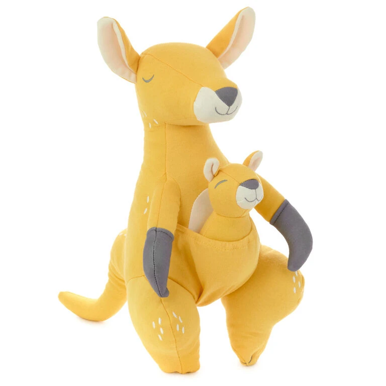 Kangaroo and Baby Joey Stuffed Animal and Rattle Set Hallmark Kangaroo And Baby Joey Stuffed Animal And Rattle Set -Hallmark Shop Kangaroo and Baby Joey Plush and Rattle Set 1BBY4819 01