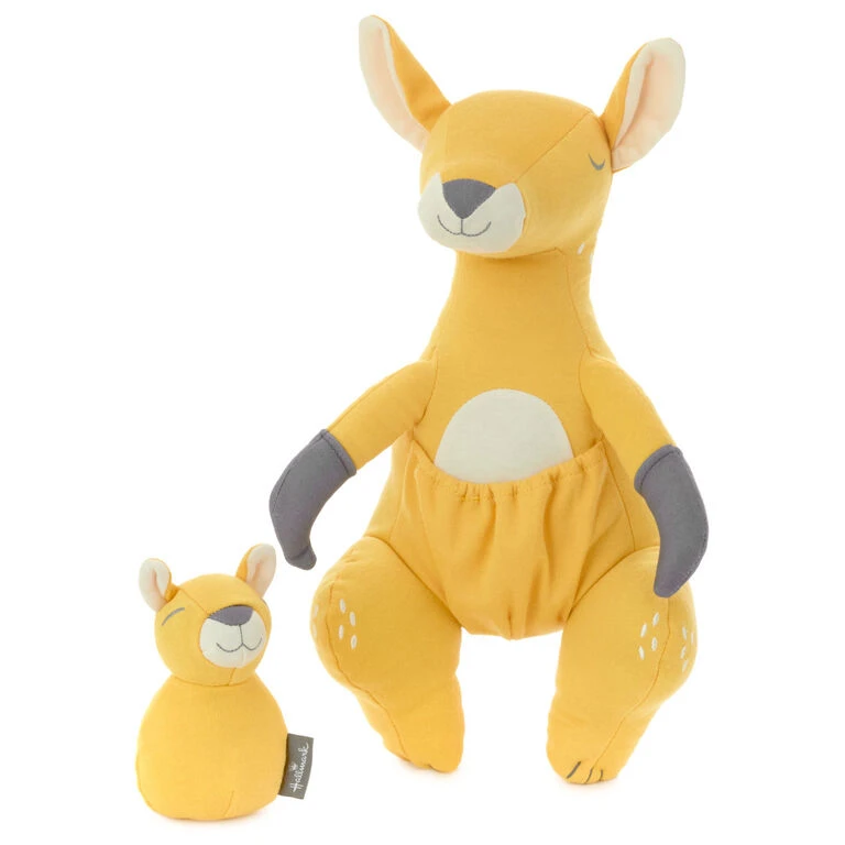 Kangaroo and Baby Joey Stuffed Animal and Rattle Set Hallmark Kangaroo And Baby Joey Stuffed Animal And Rattle Set -Hallmark Shop Kangaroo and Baby Joey Plush and Rattle Set 1BBY4819 03
