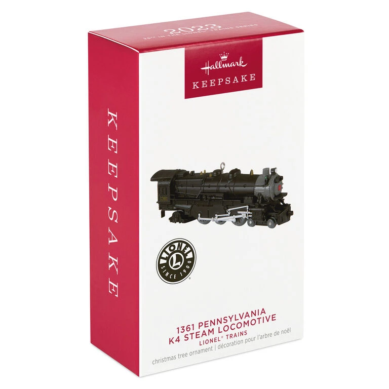 Lionel® Trains Black 1361 Pennsylvania K4 Steam Locomotive Metal Ornament Hallmark Lionel® Trains Black 1361 Pennsylvania K4 Steam Locomotive Metal Ornament -Hallmark Shop Lionel Trains Black Engine Keepsake Ornament 2199QXR8207 04