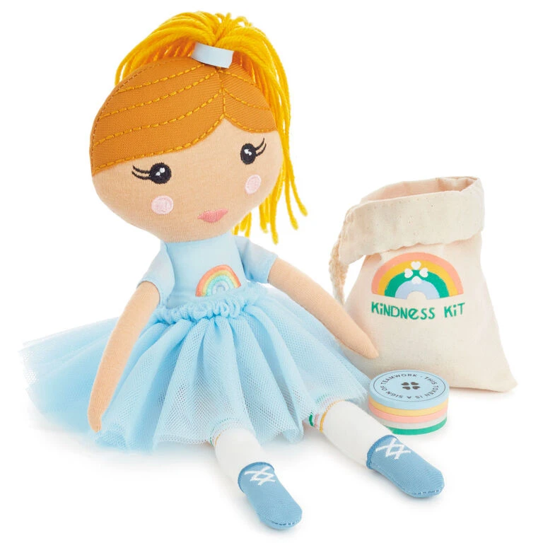 Little World Changers™ and Kind Culture Co. The Doll Kind Light Skin Girl, 12" Hallmark Little World Changers™ And Kind Culture Co. The Doll Kind Light Skin Girl, 12" -Hallmark Shop Little World Changers Light Skin Girl Doll With Tokens 1KID2085 01