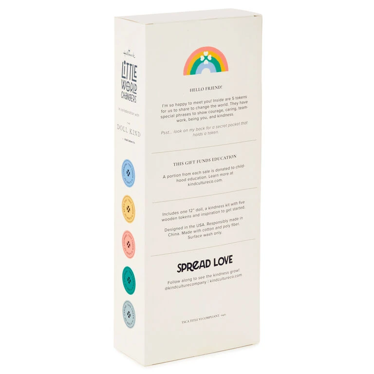 Little World Changers™ and Kind Culture Co. The Doll Kind Light Skin Girl, 12" Hallmark Little World Changers™ And Kind Culture Co. The Doll Kind Light Skin Girl, 12" -Hallmark Shop Little World Changers Light Skin Girl Doll With Tokens 1KID2085 07