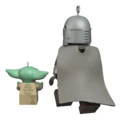 Hallmark The Mandalorian™ And Grogu™ LEGO® Star Wars™ Minifigure Ornaments, Set Of 2 -Hallmark Shop Mandalorian Grogu LEGO Minifig Keepsake Ornaments 2499QXI7079 06