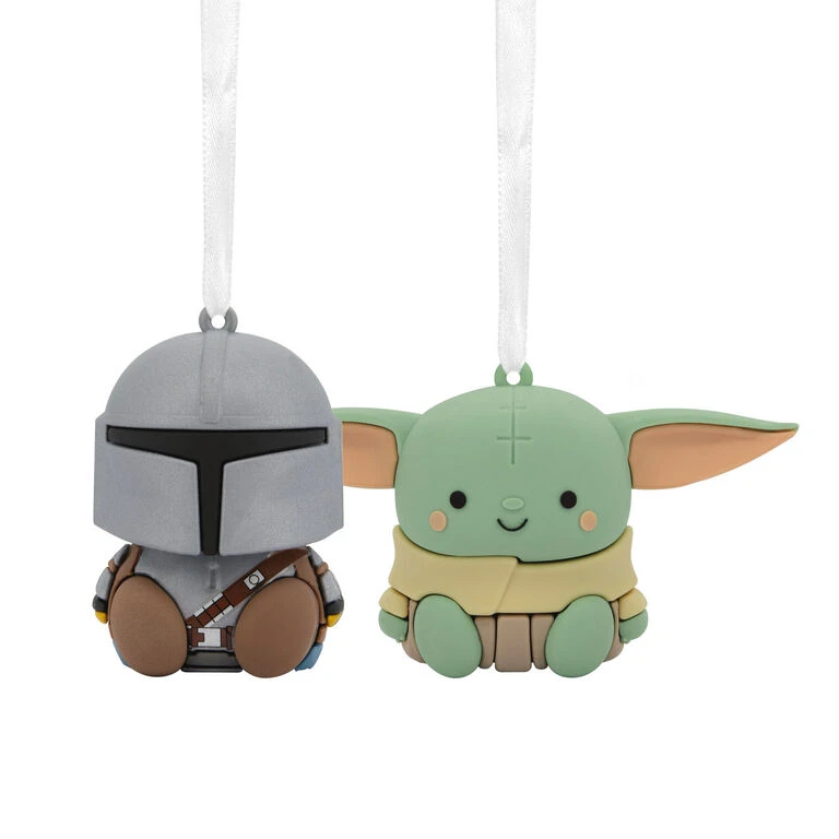Better Together Star Wars: The Mandalorian™ and Grogu™ Magnetic Hallmark Ornaments, Set of 2 Better Together Star Wars: The Mandalorian™ And Grogu™ Magnetic Hallmark Ornaments, Set Of 2 -Hallmark Shop Mandalorian and Grogu Christmas Ornaments 3HCM2401 01