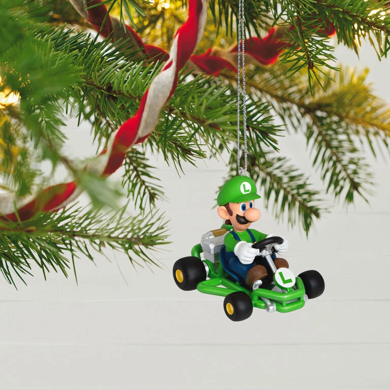 Nintendo Mario Kart™ Luigi Ornament Hallmark Nintendo Mario Kart™ Luigi Ornament -Hallmark Shop Mario Kart Luigi Keepsake Ornament 1899QXI6337 02
