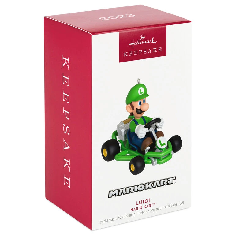 Nintendo Mario Kart™ Luigi Ornament Hallmark Nintendo Mario Kart™ Luigi Ornament -Hallmark Shop Mario Kart Luigi Keepsake Ornament 1899QXI6337 04