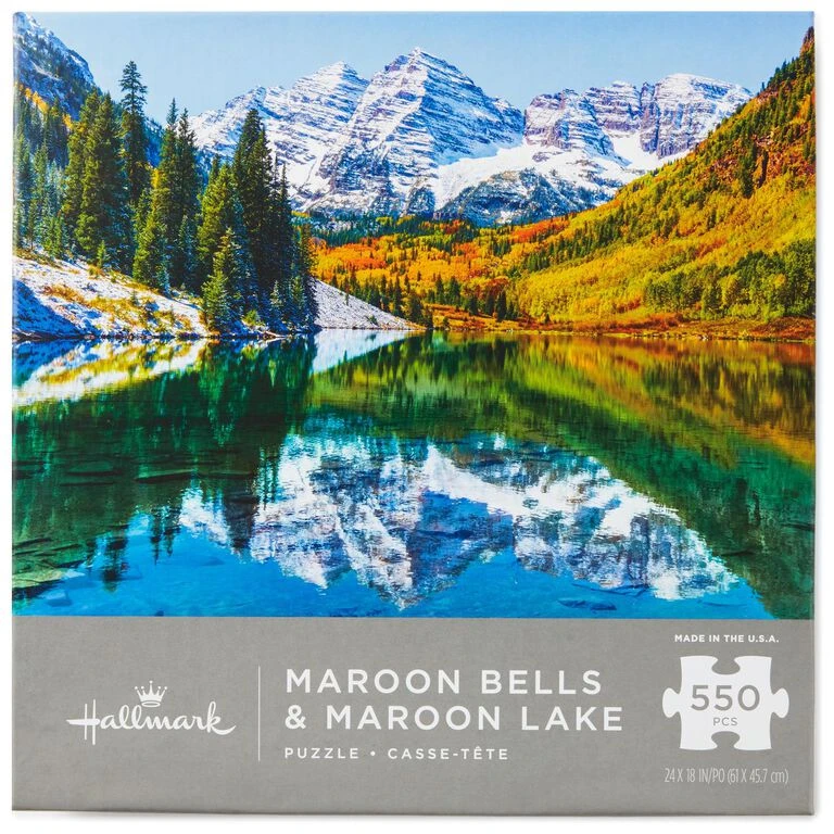 Maroon Bells and Maroon Lake Mountain Scene 550-Piece Puzzle Hallmark Maroon Bells And Maroon Lake Mountain Scene 550-Piece Puzzle -Hallmark Shop Maroon Bells and Maroon Lake Mountain Scene 550Piece Puzzle root 1PUZ1021 PUZ1021 1470 1.jpg Source Image