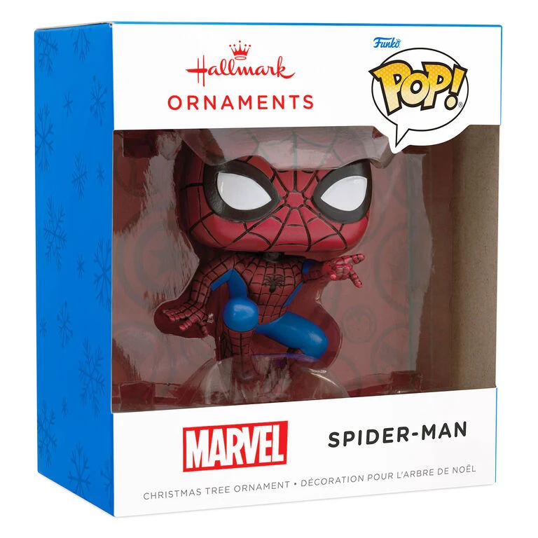 Marvel Spider-Man Funko POP!® Hallmark Ornament Marvel Spider-Man Funko POP!® Hallmark Ornament -Hallmark Shop Marvel SpiderMan Funko POP Christmas Ornament 3HCM1102 04