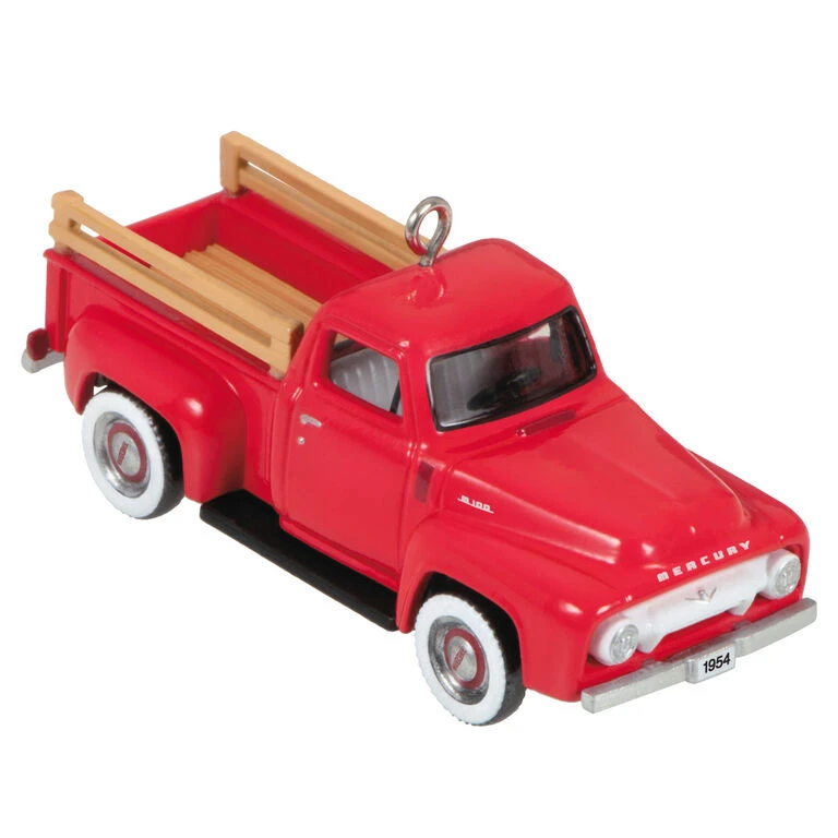 Mini Lil' American Trucks 1954 Mercury M-100 2023 Metal Ornament, 0.75" Hallmark Mini Lil' American Trucks 1954 Mercury M-100 2023 Metal Ornament, 0.75" -Hallmark Shop Mercury M100 Truck Keepsake Ornament 1299QXM9159 01