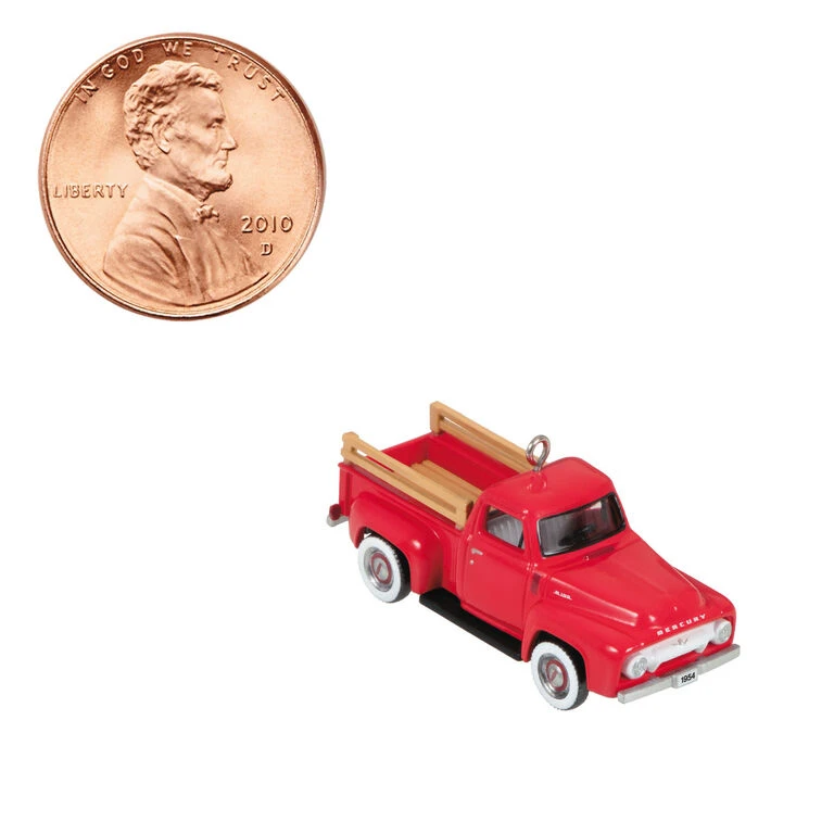 Mini Lil' American Trucks 1954 Mercury M-100 2023 Metal Ornament, 0.75" Hallmark Mini Lil' American Trucks 1954 Mercury M-100 2023 Metal Ornament, 0.75" -Hallmark Shop Mercury M100 Truck Keepsake Ornament 1299QXM9159 07