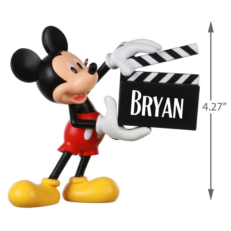 Disney Mickey Mouse With Clapperboard Personalized Ornament Hallmark Disney Mickey Mouse With Clapperboard Personalized Ornament -Hallmark Shop Mickey Mouse Clapperboard Personalized Ornament 2499QHE1960B1 03