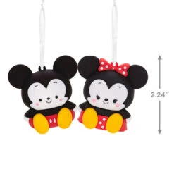 Better Together Disney Mickey And Minnie Magnetic Hallmark Ornaments, Set Of 2 2 Better Together Disney Mickey And Minnie Magnetic Hallmark Ornaments, Set Of 2 -Hallmark Shop Mickey and Minnie Christmas Ornaments 3HCM2402 03