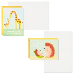 Hallmark Mom And Baby Animal Assortment Blank Thank-You Notes, Pack Of 48 -Hallmark Shop Mom and Baby Animal Assortment Blank ThankYou Notes 5STZ1134 04