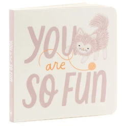 Hallmark MopTops Furry Cat Stuffed Animal With You Are So Fun Board Book -Hallmark Shop MopTops Plush Cat Stuffed Animal Board Book 1KID1533 04