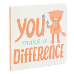 Hallmark MopTops Highland Cow Stuffed Animal With You Make A Difference Board Book -Hallmark Shop MopTops Plush Cow Stuffed Animal Board Book 1KID1537 04