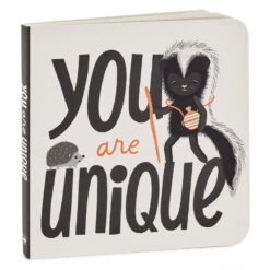 Hallmark MopTops Skunk Stuffed Animal With You Are Unique Board Book -Hallmark Shop MopTops Plush Skunk Stuffed Animal and Board Book 1KID2082 04