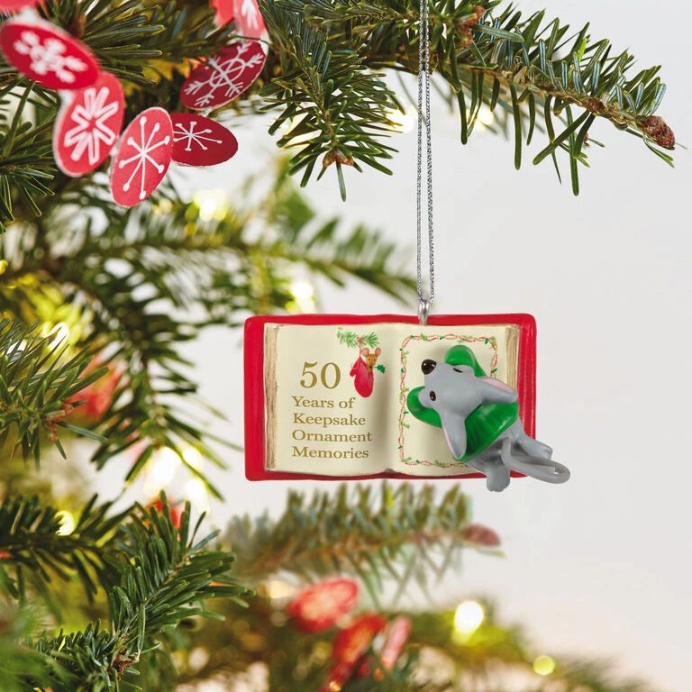 Mini A Creature Was Stirring Special Edition Ornament Hallmark Mini A Creature Was Stirring Special Edition Ornament -Hallmark Shop Mouse on Storybook Keepsake Ornament 1099QGO2787 02