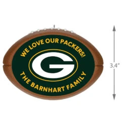 Hallmark NFL Football Green Bay Packers Text Personalized Ornament -Hallmark Shop NFL Football Green Bay Packers Text Personalized Ornament 2499QHE1985B1 03